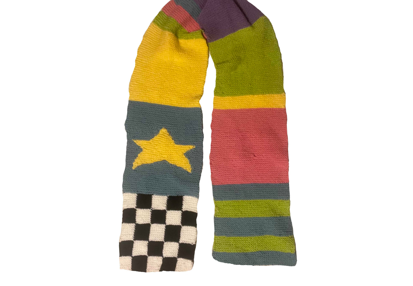 Hand Knit Scarves with Custom Designs